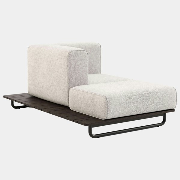 Domkapa Rios Chaise Longue with Right Armrest