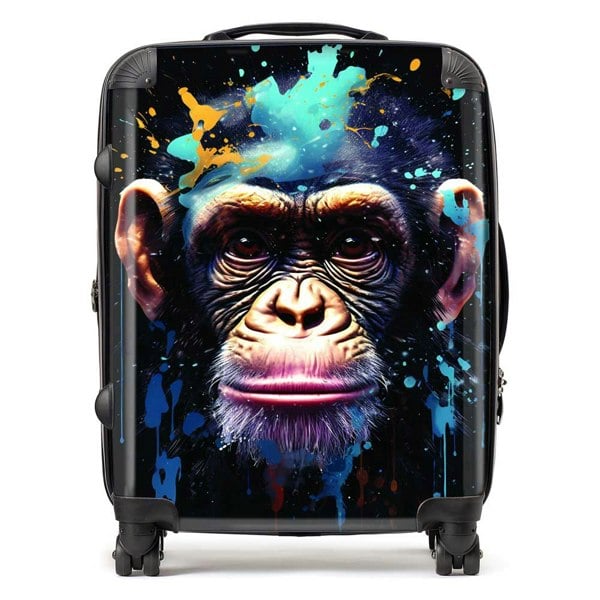 Warren Reed Monkey Face Splashart with Blue Suitcase