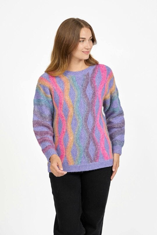 Mudflower Wavy Stitch Knit Jumper