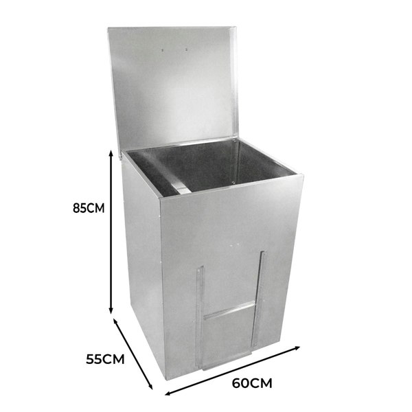 Monstershop Galvanised Coal Bunker - 150kg