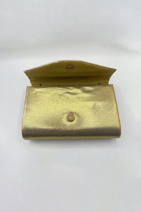 SVNX Clutch Bag in Gold