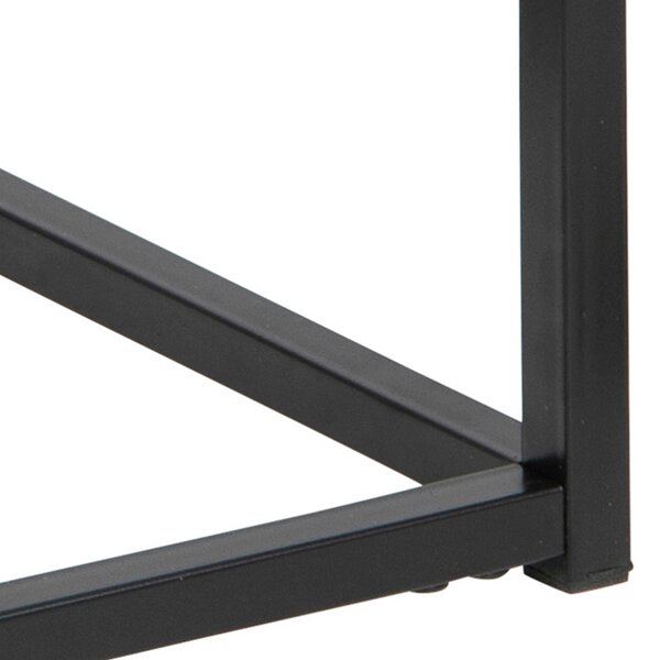 Wyld Haus Tokyo Black Bedside Table 1 Drawer Industrial Metal Legs