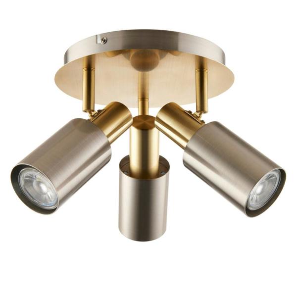 Pagazzi Lighting Hayes Matte Nickel 3-Light Spotlight Plate