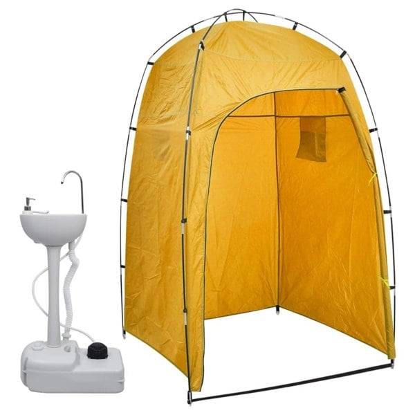 Berkfield Portable Camping Handwash Stand with Tent 20 L