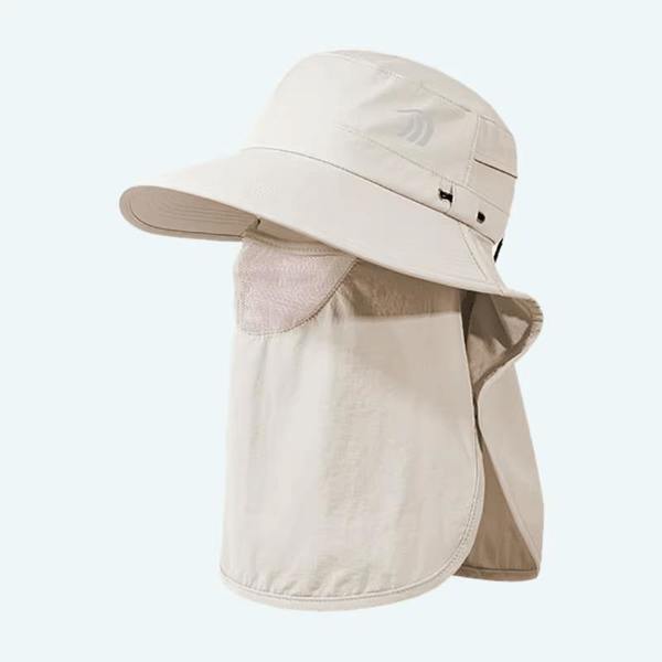Anniou UPF 50+ Fishing Hat with Face Protection - light pink - 58-60cm