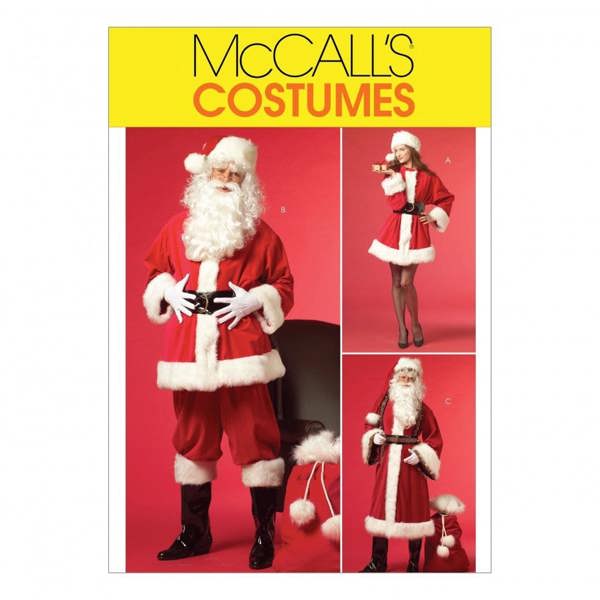 McCalls 5550 Paper Sewing Pattern – Men's & Women's Bag & Costume, Intermediate