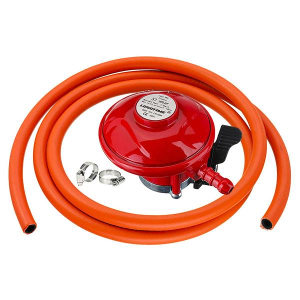 Gas regulator set Propane 37mbar Clip-on 27mm