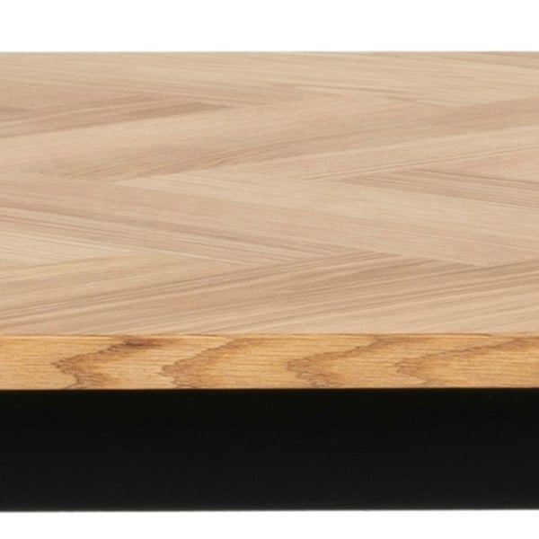 Furniture To Go Brighton Dining Table in Oak with Herringbone Effect 180x95cm