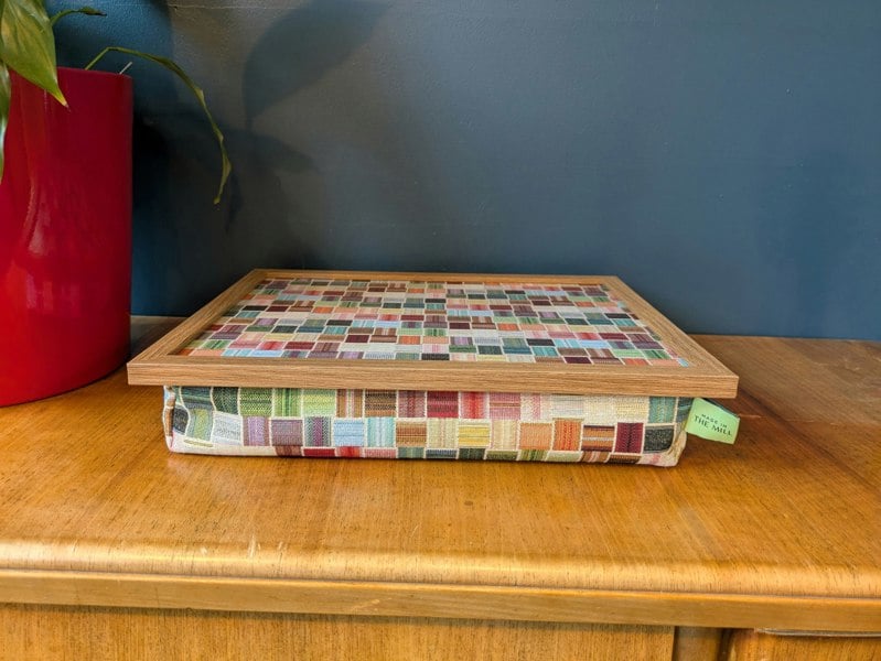 Made in the Mill Luxury Sintra Patterned Lap Tray With Bean Bag