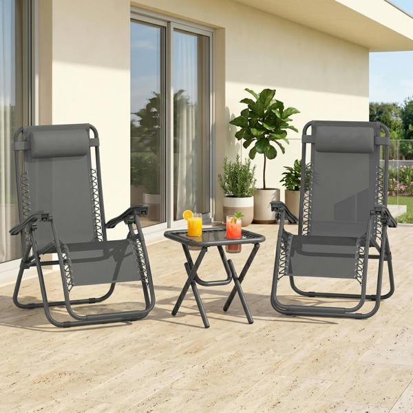 Outdoor Lounge Chair Set