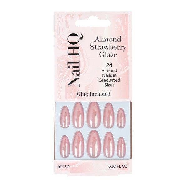 Nail HQ Almond Strawberry Glaze Nails (24 Pieces)
