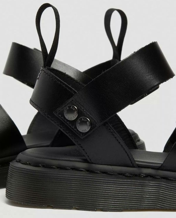 Dr. Martens Gryphon Brando Leather Women's Black Sandals