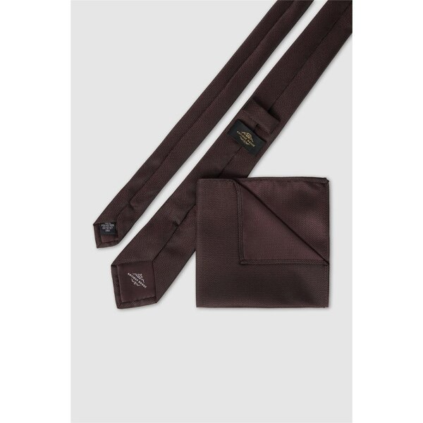 Antique Rogue Brown Textured Tie