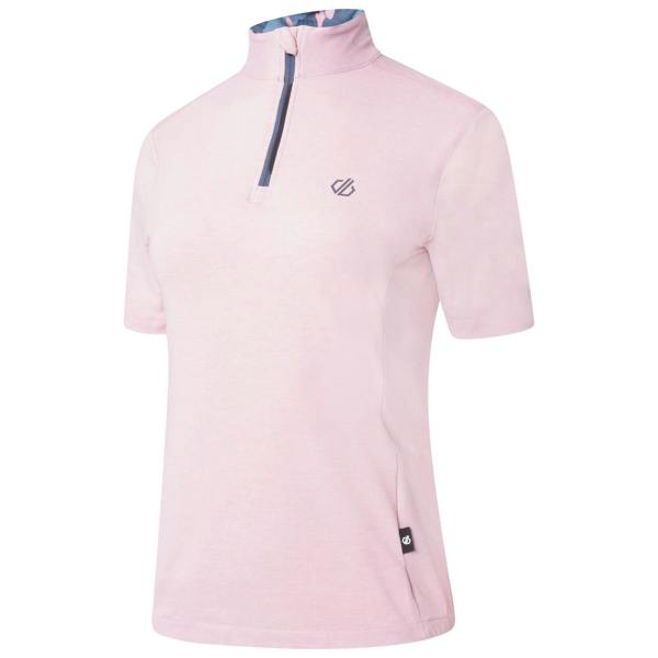 Dare 2B Womens/Ladies Pedal Through It Marl Lightweight Jersey - Powder Pink - 