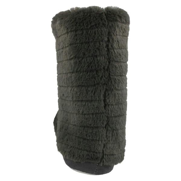 Spot On Ladies Spot On Soft Faux Fur Slipper Boots