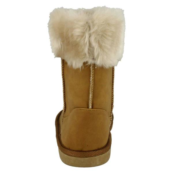 Spot On Girls Spot On Faux Fur Trim Casual Boots