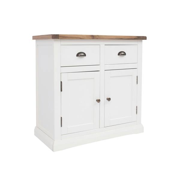 Cabinet Bits Cosenza Off White 2 Drawer 2 Door Sideboard Brass Cup Handle