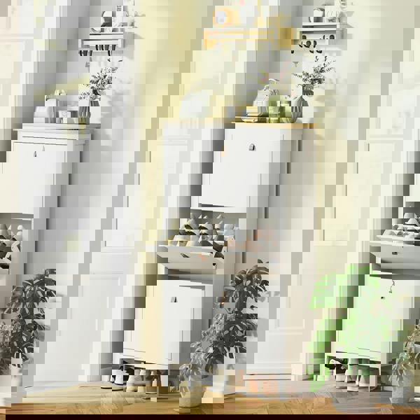 Flip-down Shoe Cabinet