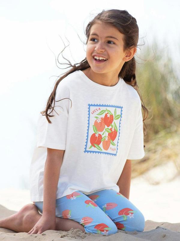 Kite Girls Organic Life's A Peach T-Shirt