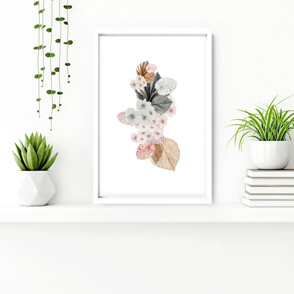 Bathroom prints | set of 3 Blush Shabby Chic wall art