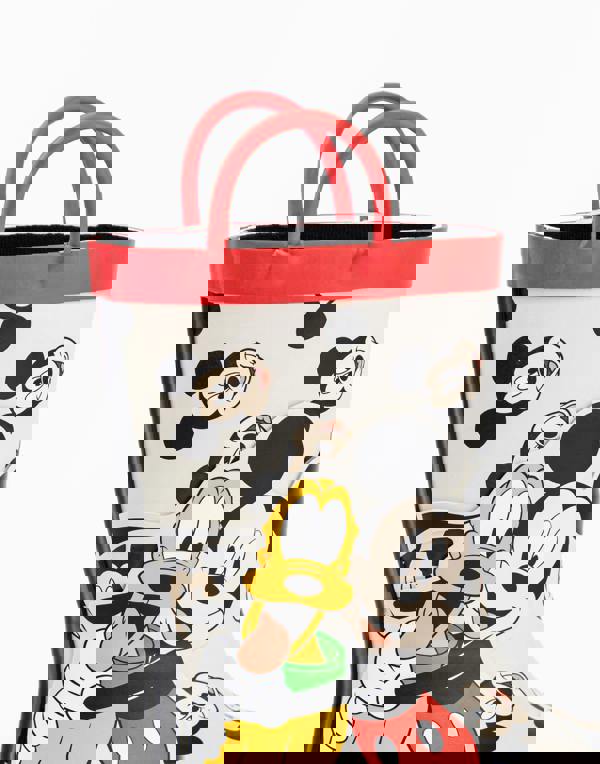 Disney Boys Multicoloured Mickey & Pluto Wellington Boots with Handles