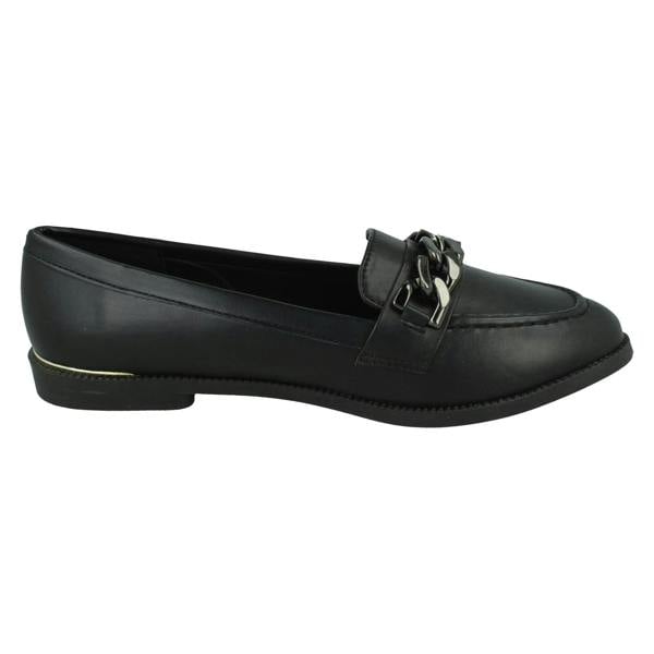 Spot On Ladies Spot On Smart Slip On Loafers F80545