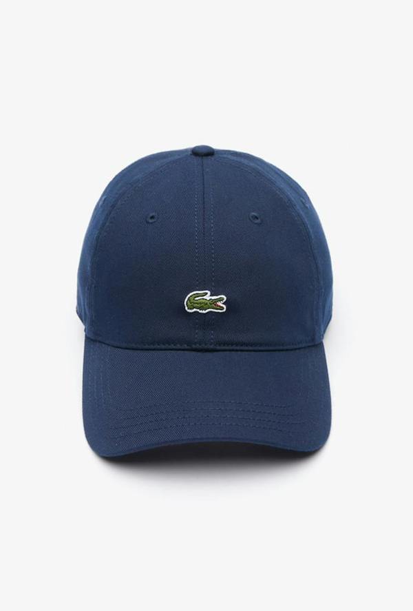 Lacoste Cotton Twill Cap - One Size - Navy