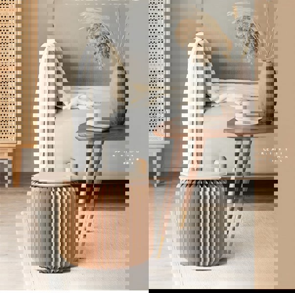 Accordion Classic Stool, Kraft Paper-Weilai Concept-Weilai Concept