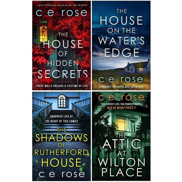 CE Rose Collection 4 Books Set The House of Hidden Secrets, The House on the Water's Edge & more