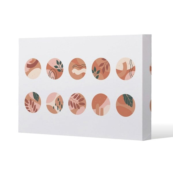 Benjamin Tate Design plant and textures in autumn style Slim Style Canvas Print  60x90cm , 15mm Slim Real wood.