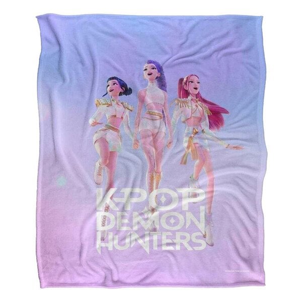 K-Pop Demon Hunters Poster Huntr/X Blanket - Multicoloured