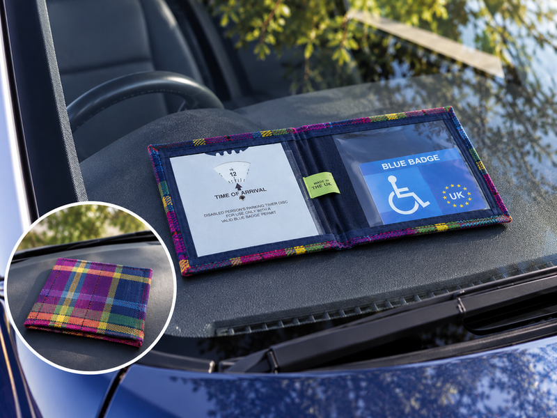 Made in the Mill Blue Badge Permit Holder - Shiba Tweed