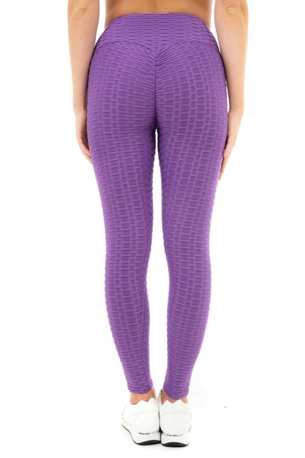 Smart Living Women's Honeycomb Waffle Leggings - Purple
