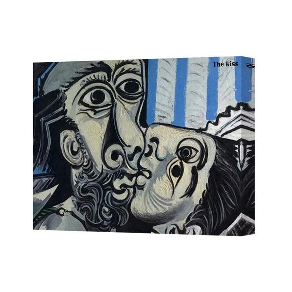 Benjamin Tate Design Canvas Wall Art The Kiss Abstract Couple Painting Canvas 5126