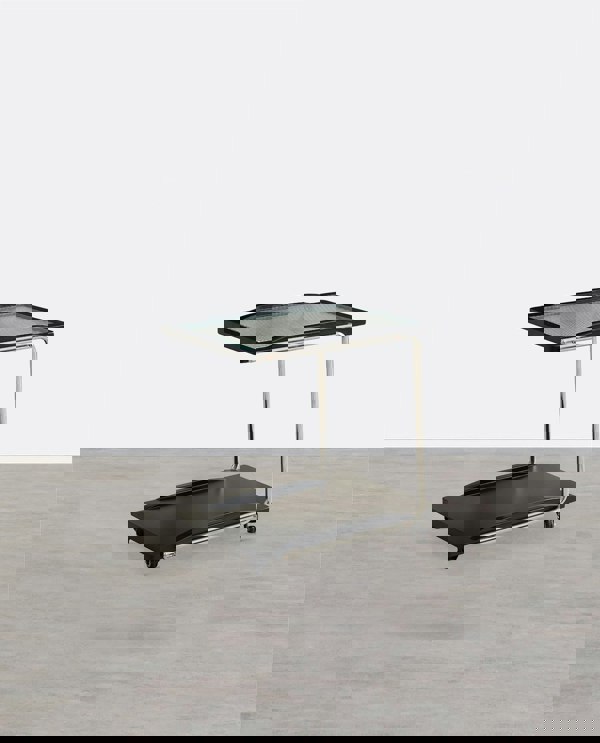 Weilai Concept Demetrius Side Table With Trolleys, Black