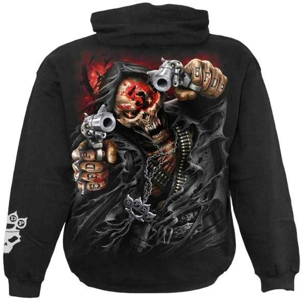 Spiral Direct Unisex Adult Assassin Five Finger Death Punch Hoodie - Black