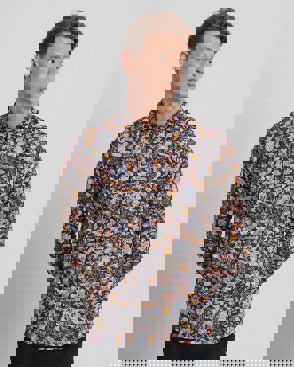 Steel & Jelly Limited Edition Eastern Floral Print Long Sleeve Shirt