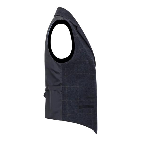 TruClothing Women's Navy Blue Tailored Fit Tweed Formal Waistcoat