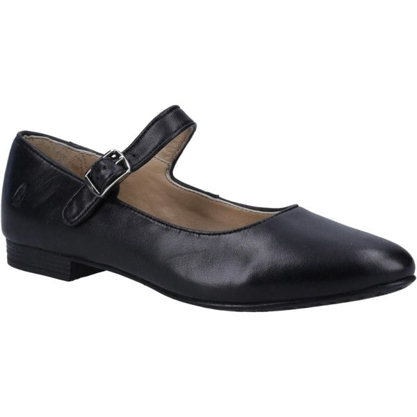 Hush Puppies Melissa Strap Leather Women's Shoes in Black