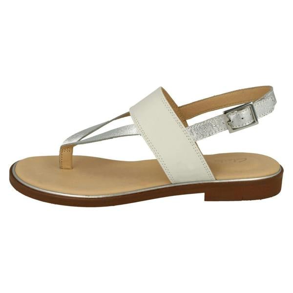 Clarks Ladies Clarks Stylish Toe Post Sandals Ellis Opal