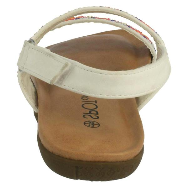 Spot On Girls Spot On Flat Aztec Slingback Sandals