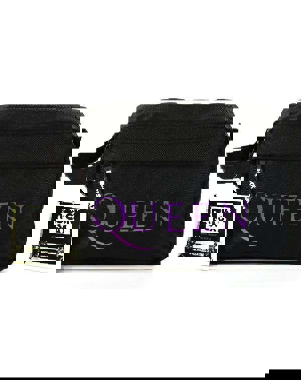 Vanilla Underground Rock Sax Unisex Black Queen Band Logo Wash and Toiletry Bag (One Size)