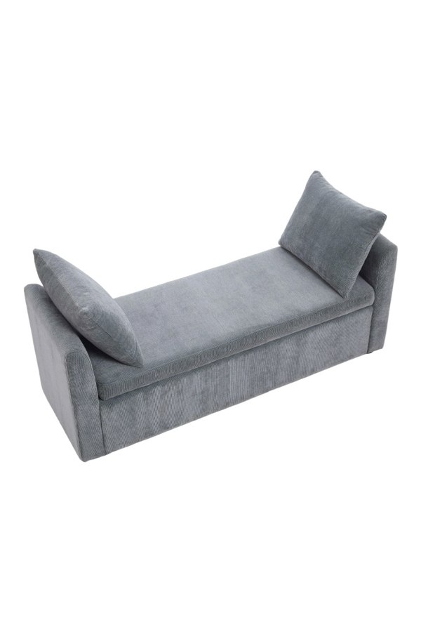 Living and Home Upholstered Storage Bench with 2 Pillow