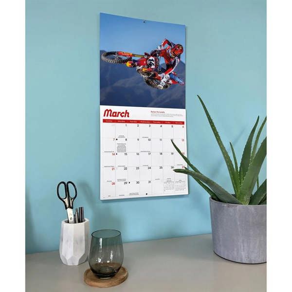 Motorcross Calendar 2027, Wall Calendars, Month To View, Sports, Gift