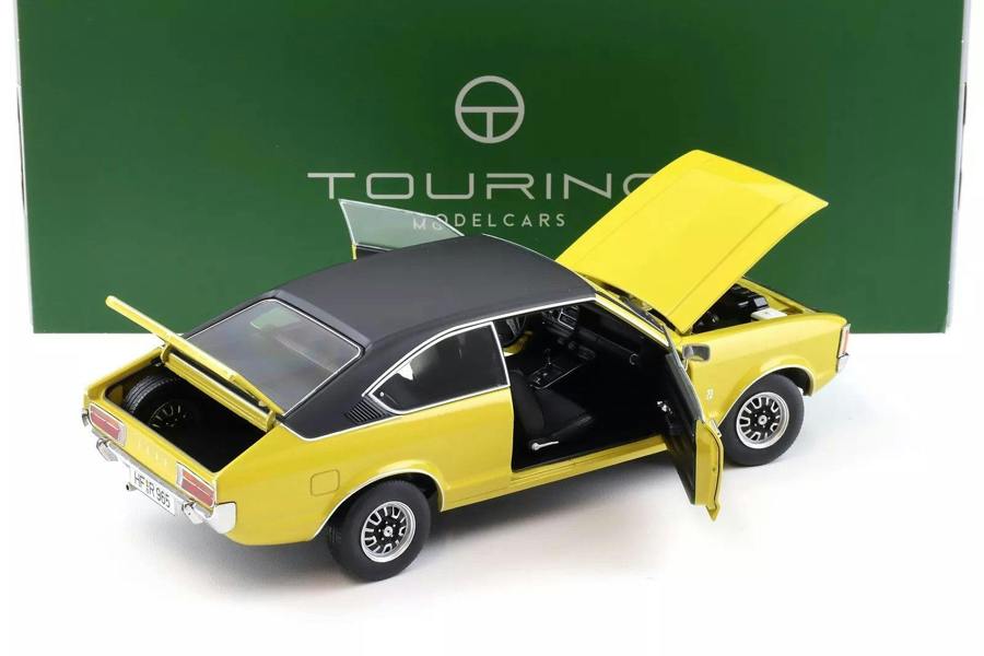 MCSlots Ford Granada Consul Coupe GT 2.3 Yellow 1:18 Scale Touring Modelcars 18080005