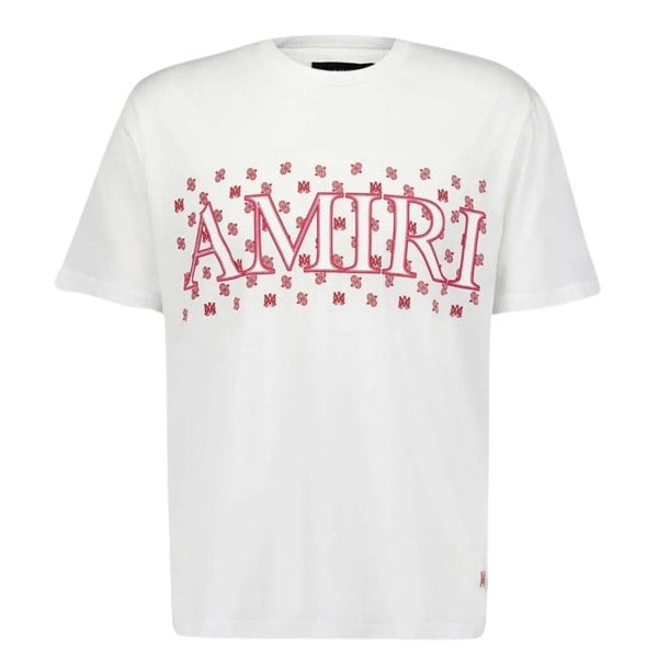 Amiri MA Paisley Logo White T-Shirt XL