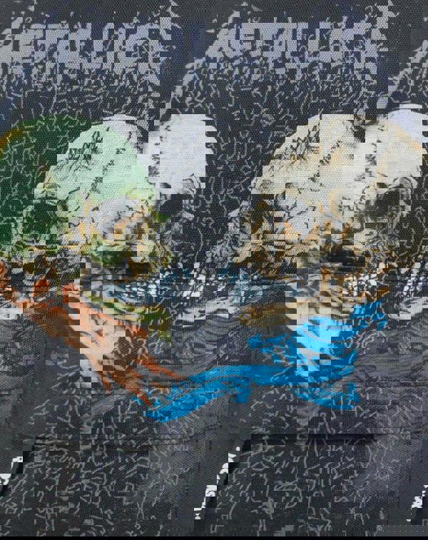 Rock Sax Unisex Black Album Artwork Backpack (One Size)