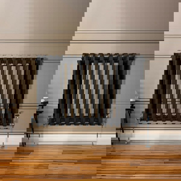 Monstershop Traditional 3 Column Radiator - 600 x 832mm - Black