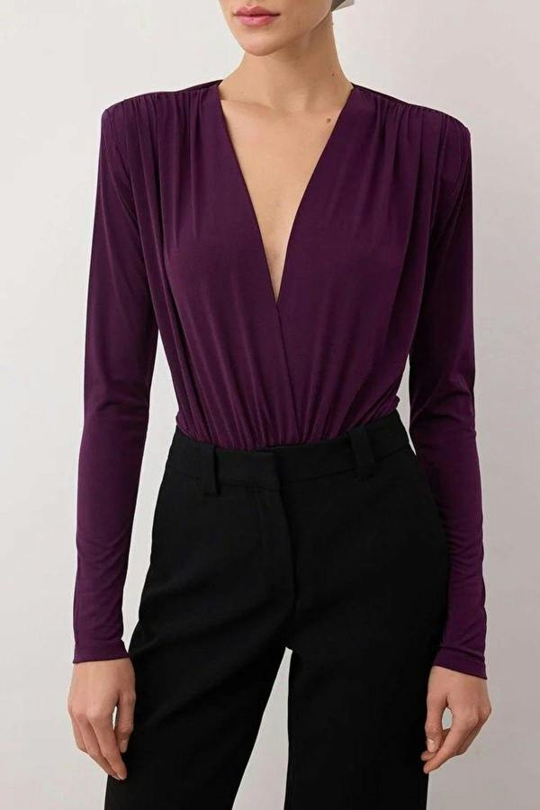 WOVCOR Double-Breasted Knit Bodysuit