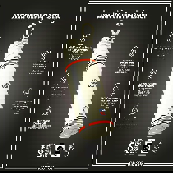 ION8 NFL x ION8 Insulated Steel Water Bottle, NFL Bengals, 750ml (24oz)